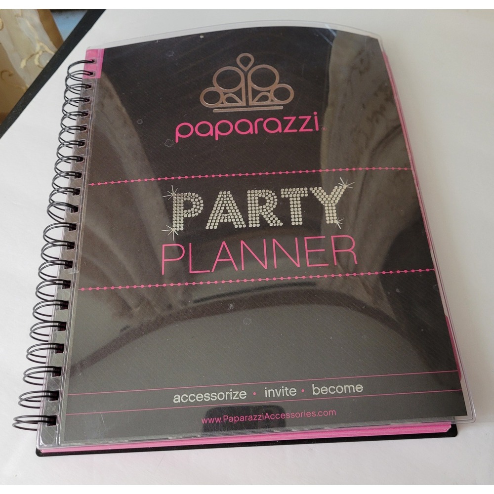 Paparazzi Accessories Party Planner Spiral Notebook Consultant Organizer Pink